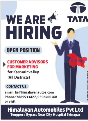 Himalayan Automobiles Pvt Ltd Job Advertisement 2023