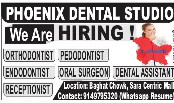 PHOENIX DENTAL STUDIO HIRING