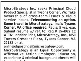 MicroStrategy Inc Job Advertisement Cloud Product Specialist 2024