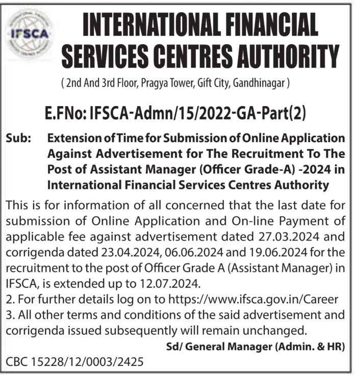 INTERNATIONAL FINANCIAL SERVICES CENTRES AUTHORITY
