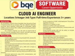 BQE Software Recruitment 2025: Apply for Cloud AI Engineer Position