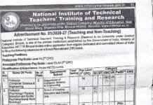 NITTTR Bhopal Recruitment 2026 – Professor, Associate Professor & Non-Teaching Posts Auto Draft