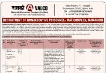 NALCO Recruitment 2026 – 119 Non-Executive Vacancies for Operator, Mining Mate, Foreman & Technician Posts Auto Draft