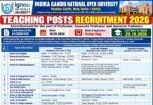 IGNOU Teaching Recruitment 2026: 29 Professor, Associate Professor & Assistant Professor Posts Auto Draft